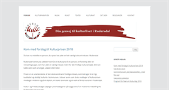 Desktop Screenshot of kulturparaplyen.dk